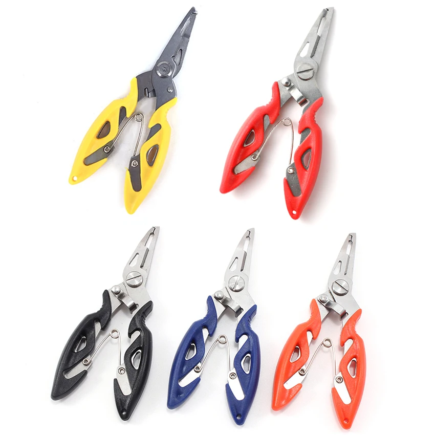 Multiuse Braid scissor Multitool Fishing Plier fly Line Wire lure bait Cutter multi Tool hook remover Split Ring Opener tackle