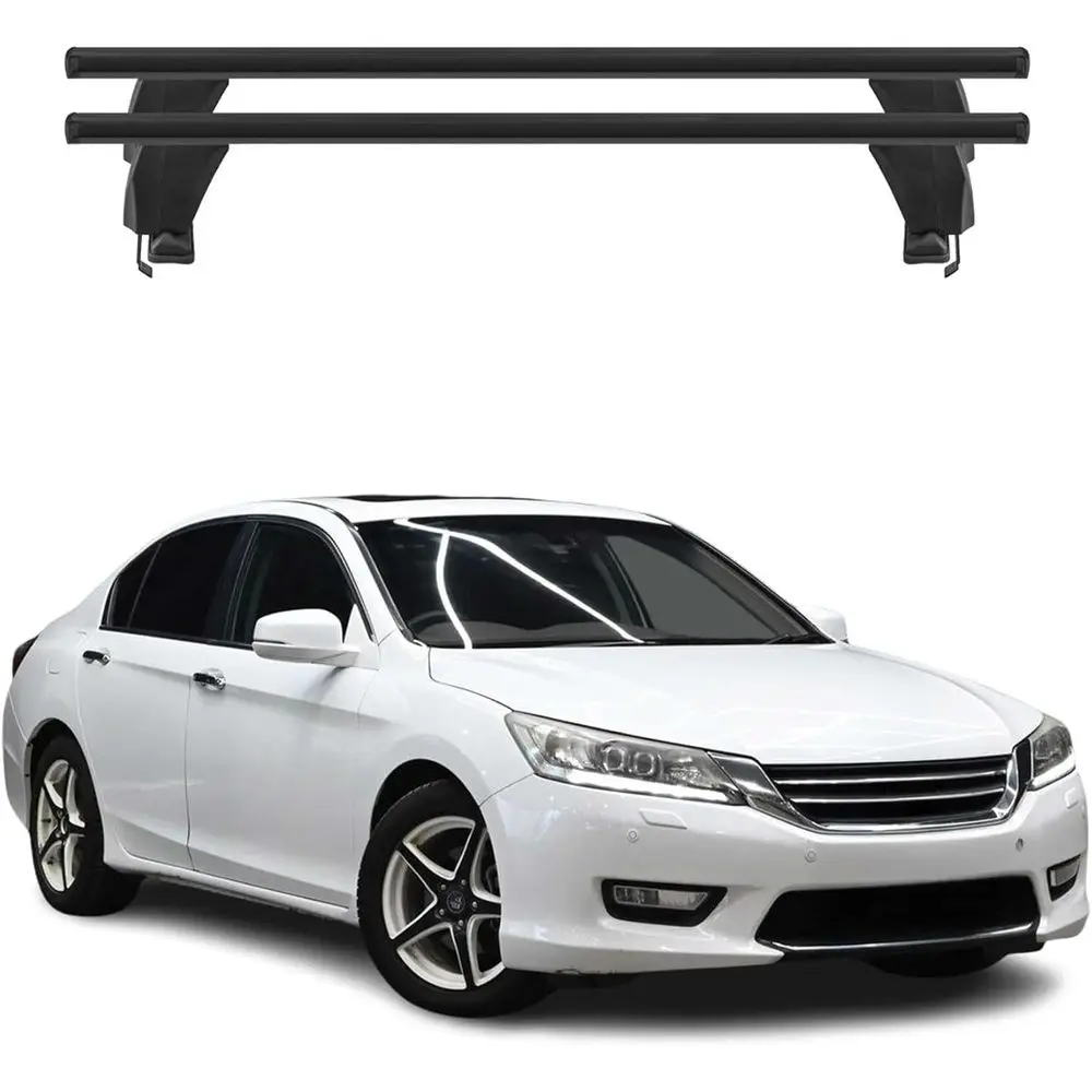 

Roof Rack Cross Bars for Honda Accord Sedan 2013-2017 Lockable 110Lbs Aluminium Black 2Pcs fits Cargo Carriers Kayak Canoe Bike
