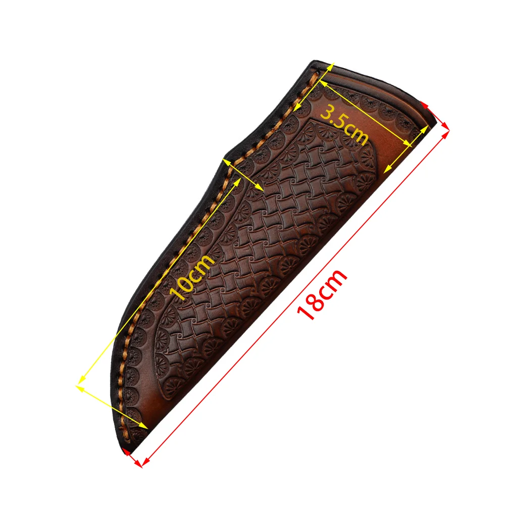 18 X3.5 CM Fixed Blade Knife Holder Leather Cowhide Scabbard Universal Knife Cover Accessories Hunting Knife Camping Holsters