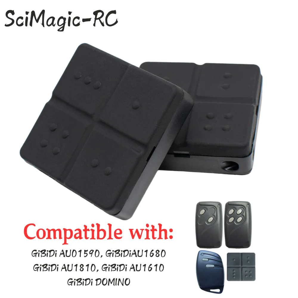 1-10pcs GIBIDI AU01590 AU1680 AU1810 AU1610 도미노 게이트 원격 제어 롤링 코드 433.92mhz Gibidi 차고 문 오프너