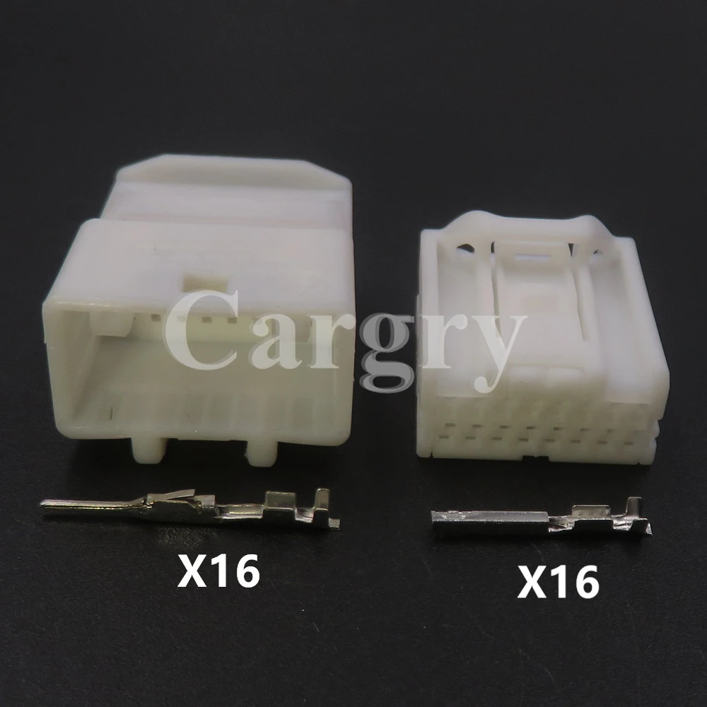 1 Set 16P 6098-5281 6098-5279 1473410-1 1473796-1 Auto Starter Small Power Wire Connector For Nissan Car Modified Socket Parts