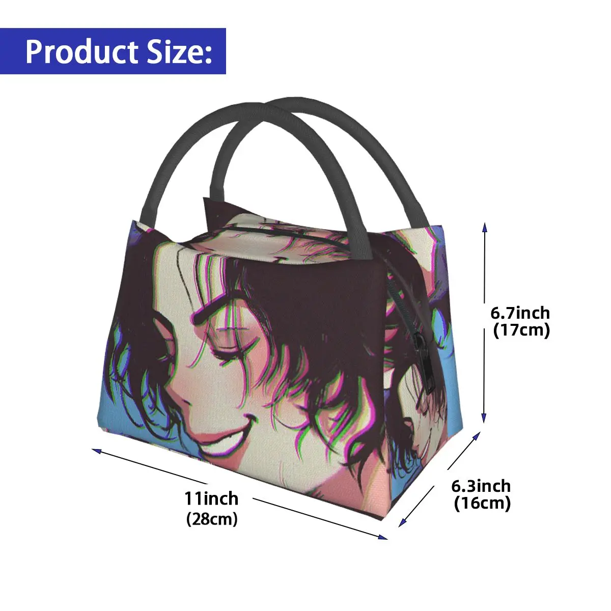 The King Of Pop Michael Jackson Insulated Lunch Bag for Women Kids Leakproof Food Boxes Thermal Lunch Box Tote