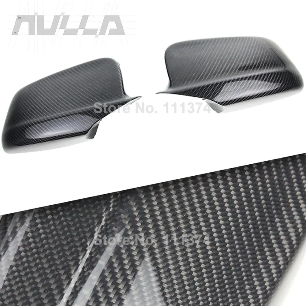 NULLA  Real Carbon Side Mirror Cover Rearview Wing Mirror Cap Fit for Bmw 5 Series F10 F11 F18 Pre-LCI 2010-2013