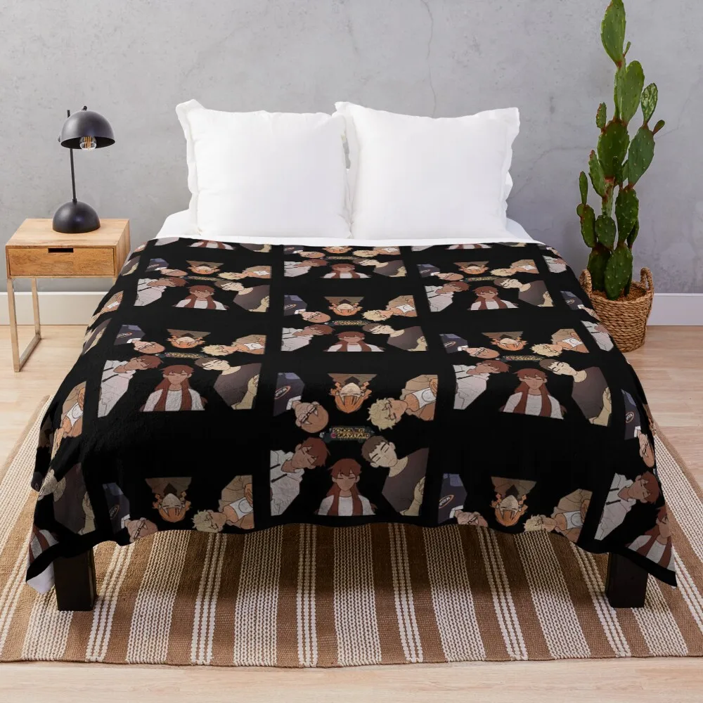 

School Bus Graveyard Throw Blanket Stain Resistant Cozy Warm Blanket
