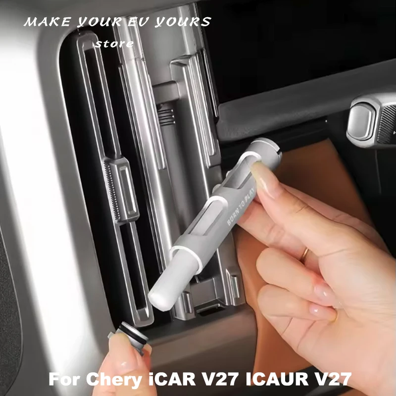 Para Chery ICAR V27 ICAUR V27 2026: Acessório Difusor de Perfume Sólido para Saída de Ar Condicionado Automotivo