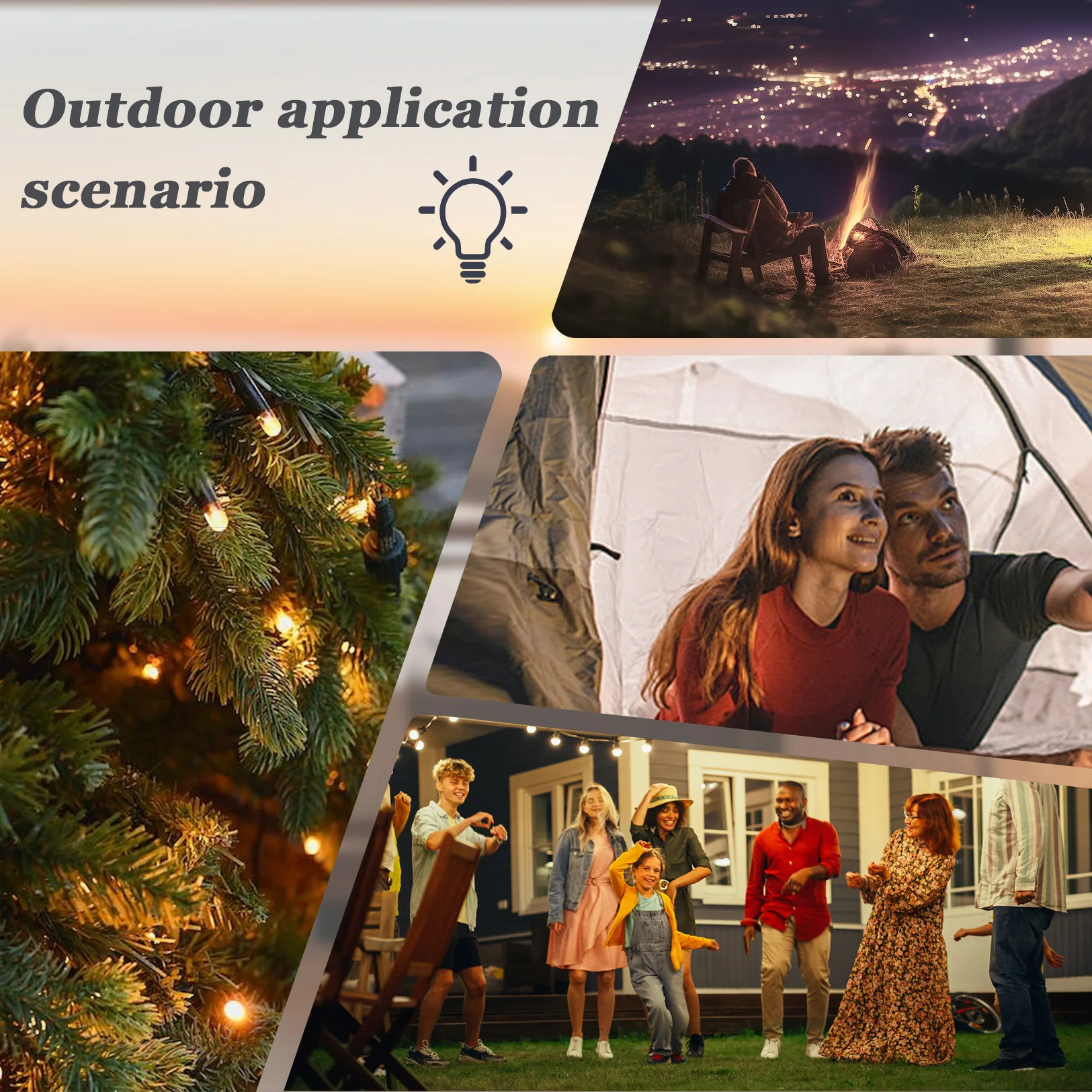 لمبة LED قابلة لإعادة الشحن مع جهاز تحكم عن بعد ومؤقت، 3 درجات حرارة ألوان قابلة للتعتيم + 9 ألوان RGB، قاعدة E12، قابلة للفصل مغناطيسية #6