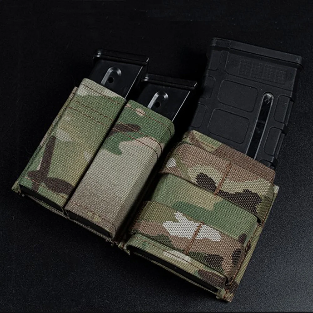 

Tactical 9mm 556 Magazine Pouch AR Rifle Pistol Shorty MAG Carrier KYWI Insert Fast Access MOLLE Clip Hunting Airsoft