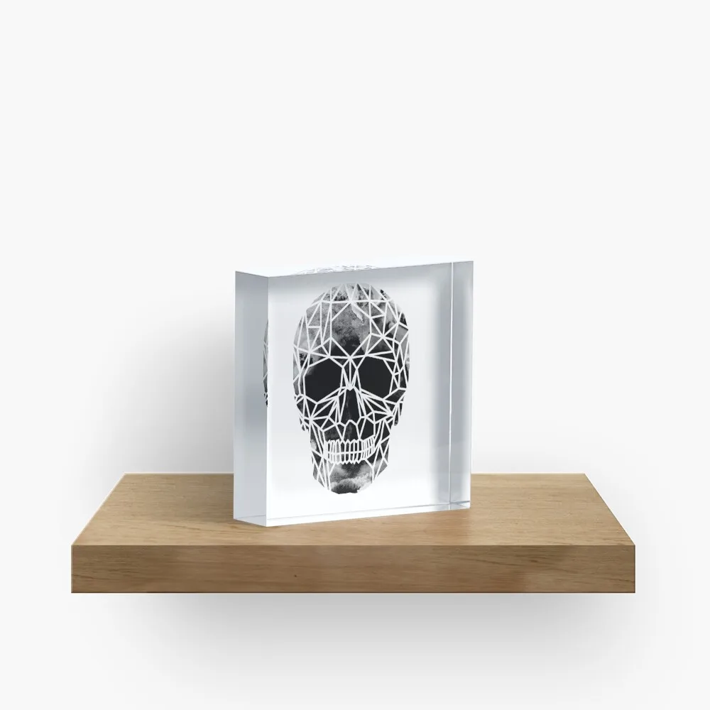 Crystal Skull Infrared  Acrylic Block Transparent Decor Board  Art Pad Print Clear Process Room Funny Decoration Family Wedding