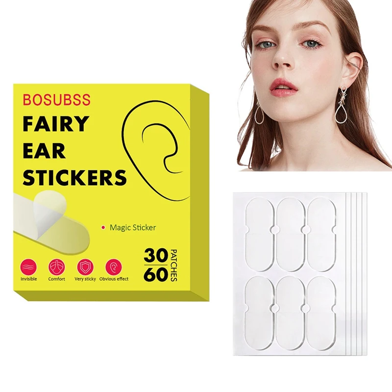 【XHB】60Pcs Invisible Protruding Ears Correctar Tape Ear Aesthetic Correctar Elf Ear Stickers Ear Correction Patch Makeup Tool