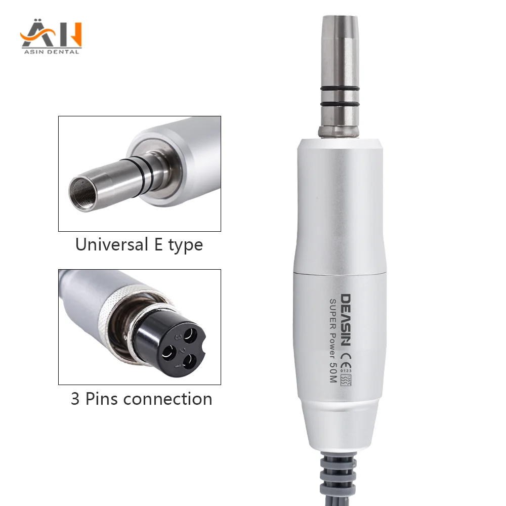 NEW Dental Lab E-type brushless Electric Micro Motor 50000 RPM for Straight Contra Angle Handpiece For Micromotor Polisher