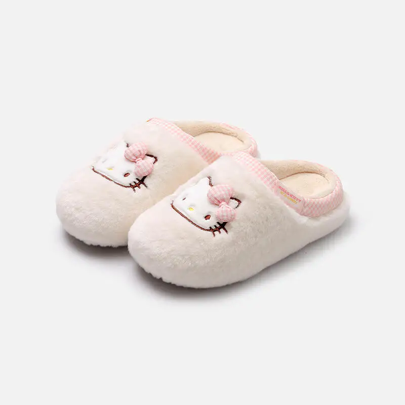 Pantofole da donna Anime Hello Kitty Pantofole Kawaii per cartoni animati Scarpe calde per la casa per interni per pantofole da bagno comode alla moda da donna