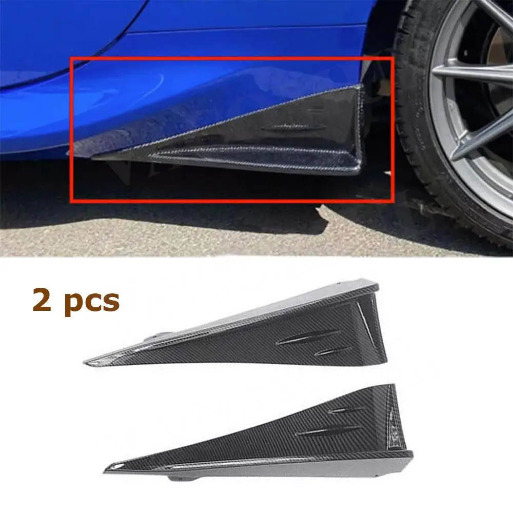 

VACOMUL 2pcs/set Carbon Fiber Rear Side Skirts Splitters Cup Winglets for Toyota GR86 Subaru BRZ 2021+ Apron FRP Black BodyKit