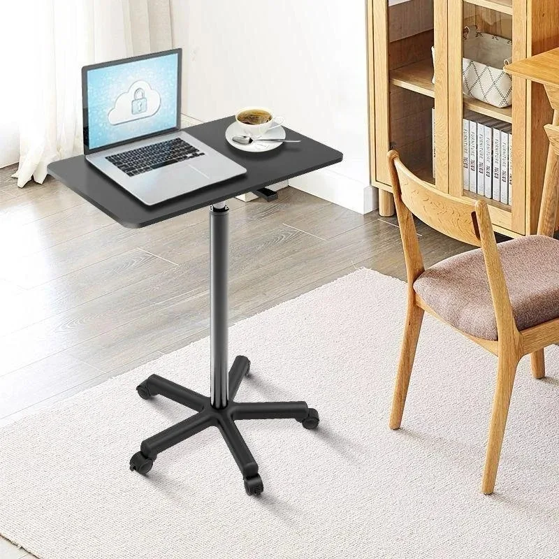 

Small Lift Computer Desk Work Desk with Pulleys Movable Standing Table Bedside Table Office Desk