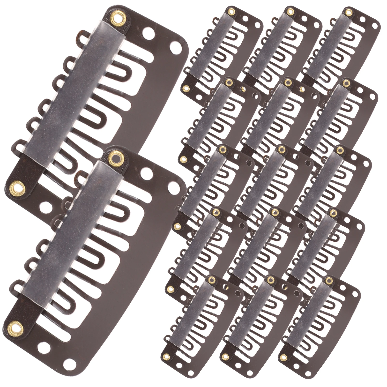 

60pcs Clips Accessories U Shaped Hair Extensions Clips for Women Black No Replacement