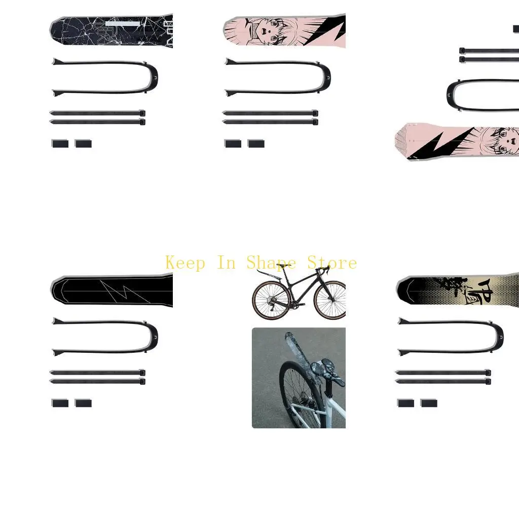 

U1JC Mountain Bike Mudguards Light weight Durability Splashes Protecting Mud Guards for Commuters and Cyclists