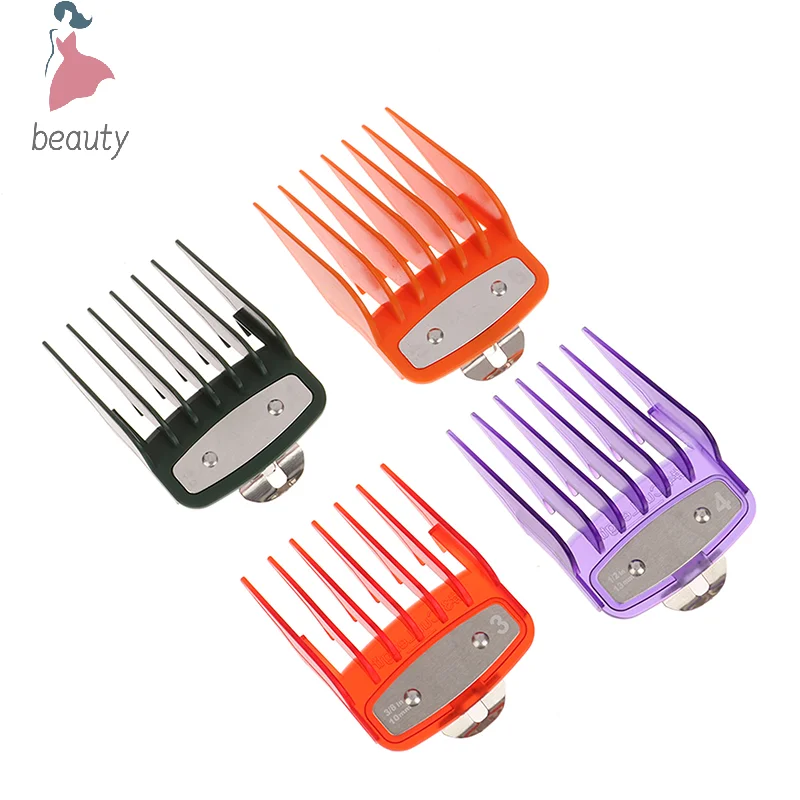 8 Pcs/lot Brand New Professional Hair Clipper Limit Comb Cutting Guide Combs 1.5/3/4.5/6/10/13/19/25MM Set Barber Accessories