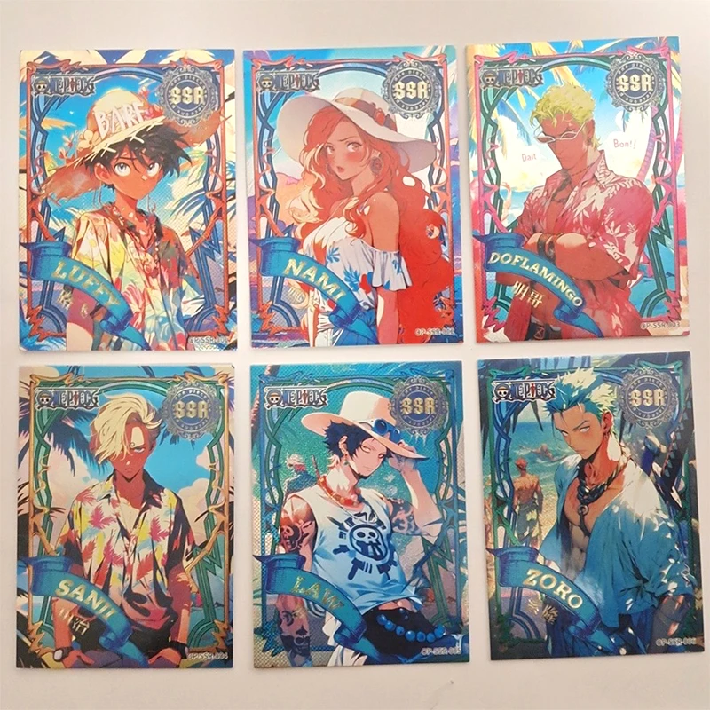 Kabago One Piece UR GR Card Anime Characters Roronoa Zoro Charlotte Linlin Rare Collection Card Christmas Birthday Gift Toys