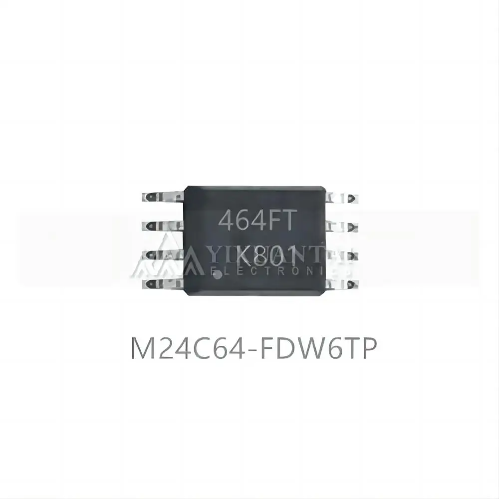 10pcs/Lot  M24C64-FDW6TP  Marking  464FT  【IC EEPROM 64KBIT I2C 1MHZ 8TSSOP 】 New