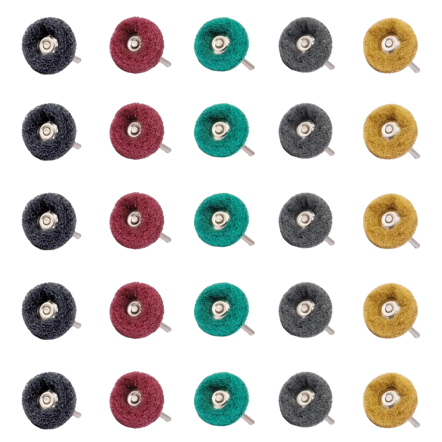 

Набор из 5 абразивных насадок-щеток для полировки с хвостовиком 2,35 мм, для удаления ржавчины, полировки нефрита, аксессуары для электроинструментов