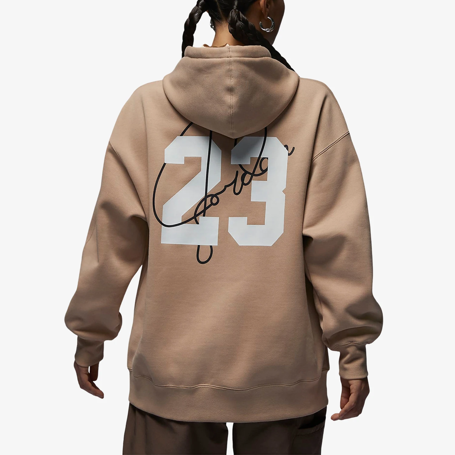 Nike genuine JORDAN women's sports and leisure fleece hooded sweatshirt FZ4334-221