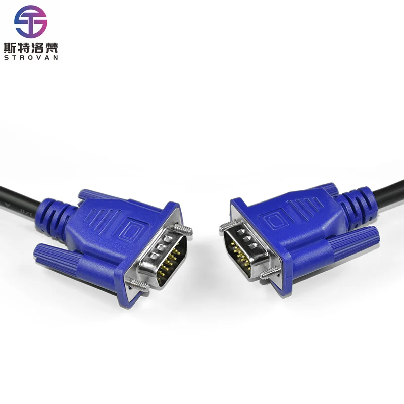 Cable VGA a VGA de Alta Calidad de 1.5m 1.8m 3m 5m, 3+4 15 Pines, Macho a Macho, Cable Coaxial de Video VGA para Computadora, Laptop, TV