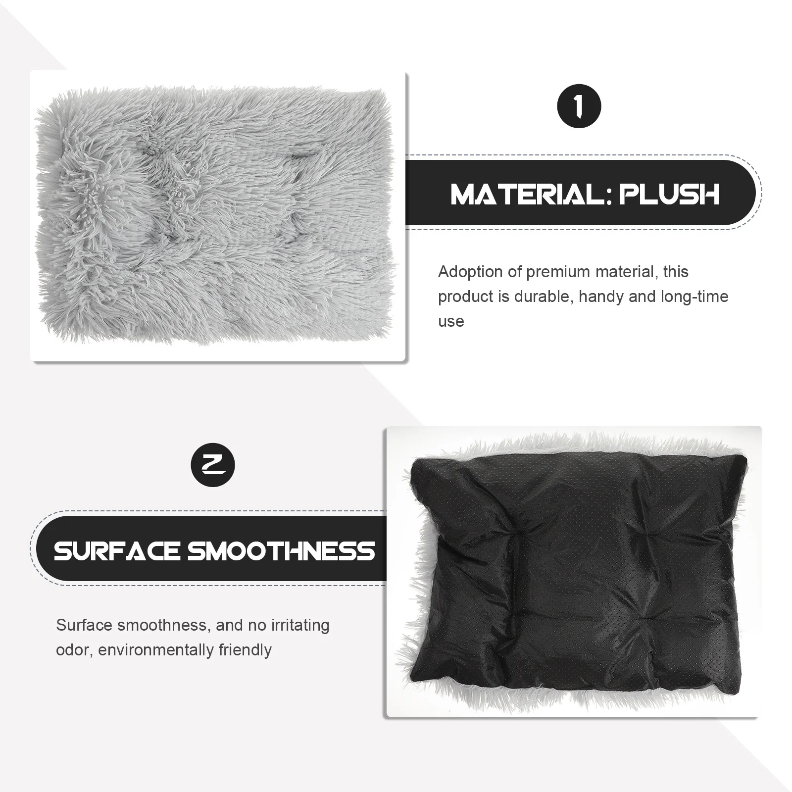 

1Pcs Cozy Warm Long Pile Pet Blanket Cat Sleeping Mat Soft Pet Cushion Suitable for Small Cats Puppies Cat Mat