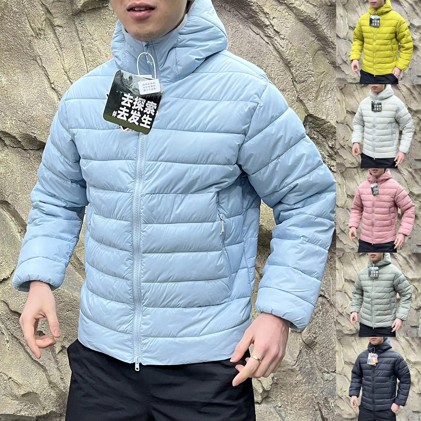 

Лимитированная серия: Зимняя утепленная хлопковая куртка с капюшоном для мужчин, приталенный крой, теплая, с длинными рукавами, однотонная, повседневная, молодежная, модная