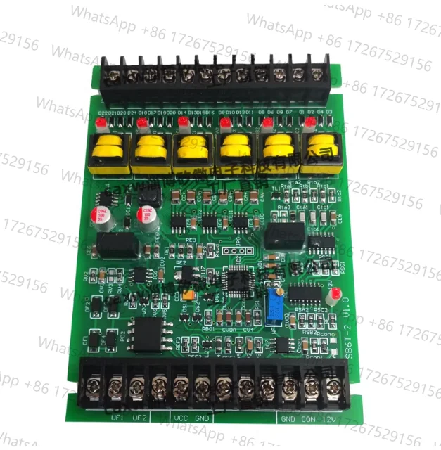 Thyristor Three-phase Phase-shifting Trigger Board Driver Closed-loop Voltage Stabilizing and Current Limiting Thyristor Trigger