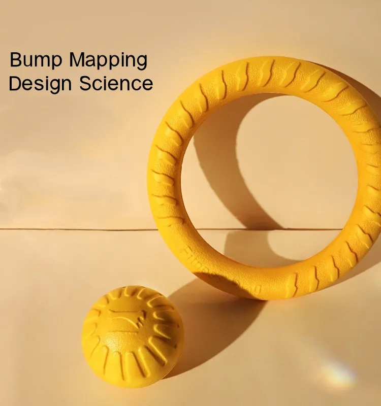 파괴할 수 없는 씹는 플라잉 플로팅 훈련 도구, 소형 중형 대형견용 개 반지 장난감, 던지는 플라잉 잡기