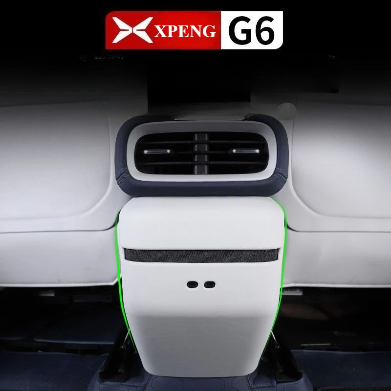 

For XPENG 2023 2024 Xiaopeng G6 Car Rear Row Anti-kick Frame Rear Air Conditioning Outlet Anti-kick Cover Interior Accessories