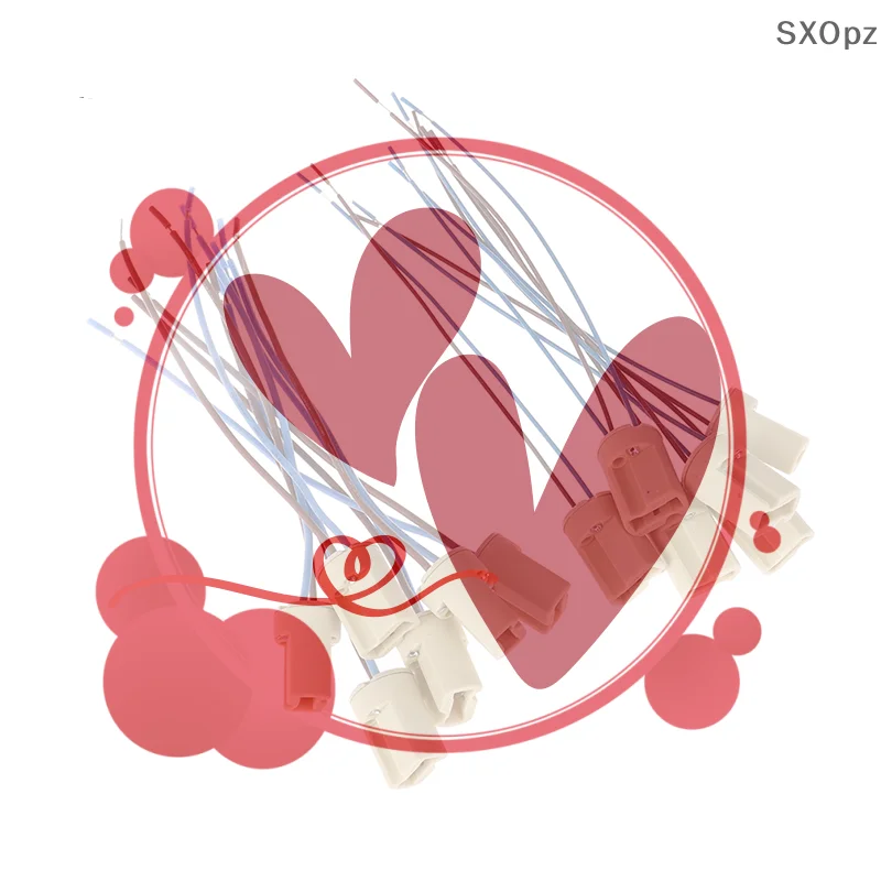 

6 шт./лот G9 цоколь лампы керамический разъем цоколь с линией 15 см для светодиодной галогенной лампы