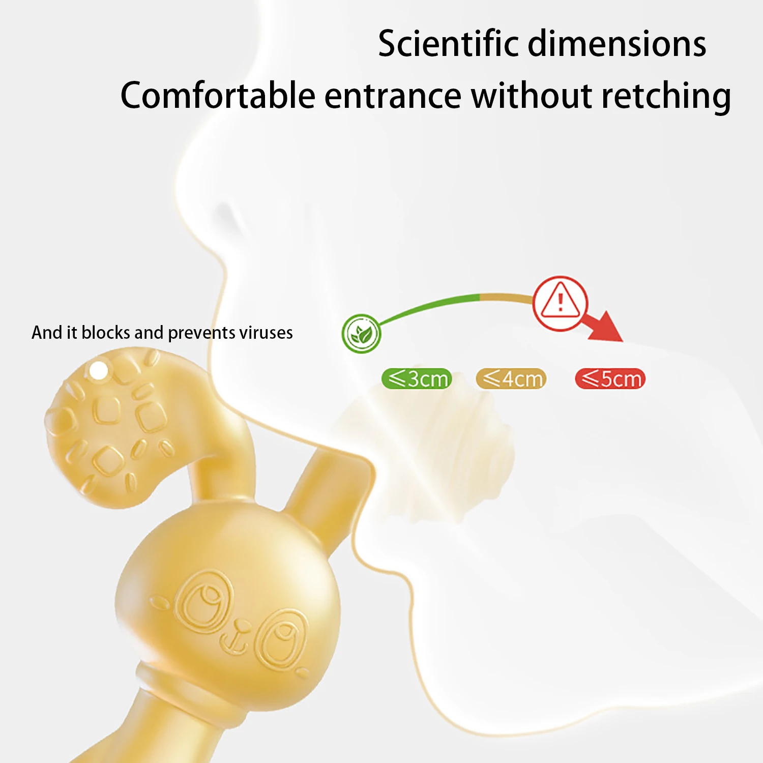 Colle dentaire en silicone petit lapin, anciers de meulage des dents de bébé apaisant et mordant