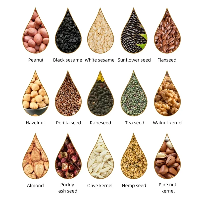 DIVEDEER الفولاذ المقاوم للصدأ T1 ضغط الزيت المنزلية الصغيرة الذكية التلقائي متعددة الوظائف الفول السوداني السمسم بذور اللفت الصحافة T1