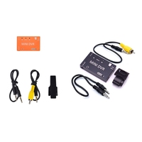 FPV Recorder Mini FPV DVR Module NTSC/PAL Switchable Built-In Battery Video Audio FPV Recorder For RC Models Racing Durable (A)