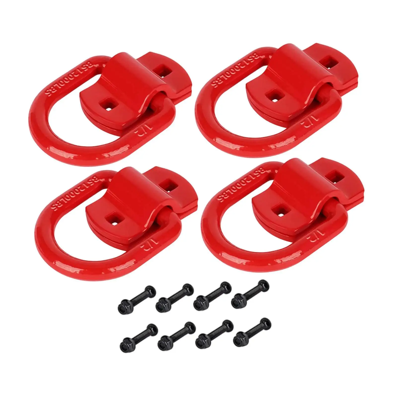 Practical Carbon Steel Bolt on D Ring Tie Down Anchor 12000lbs Strength for Trucks Construction