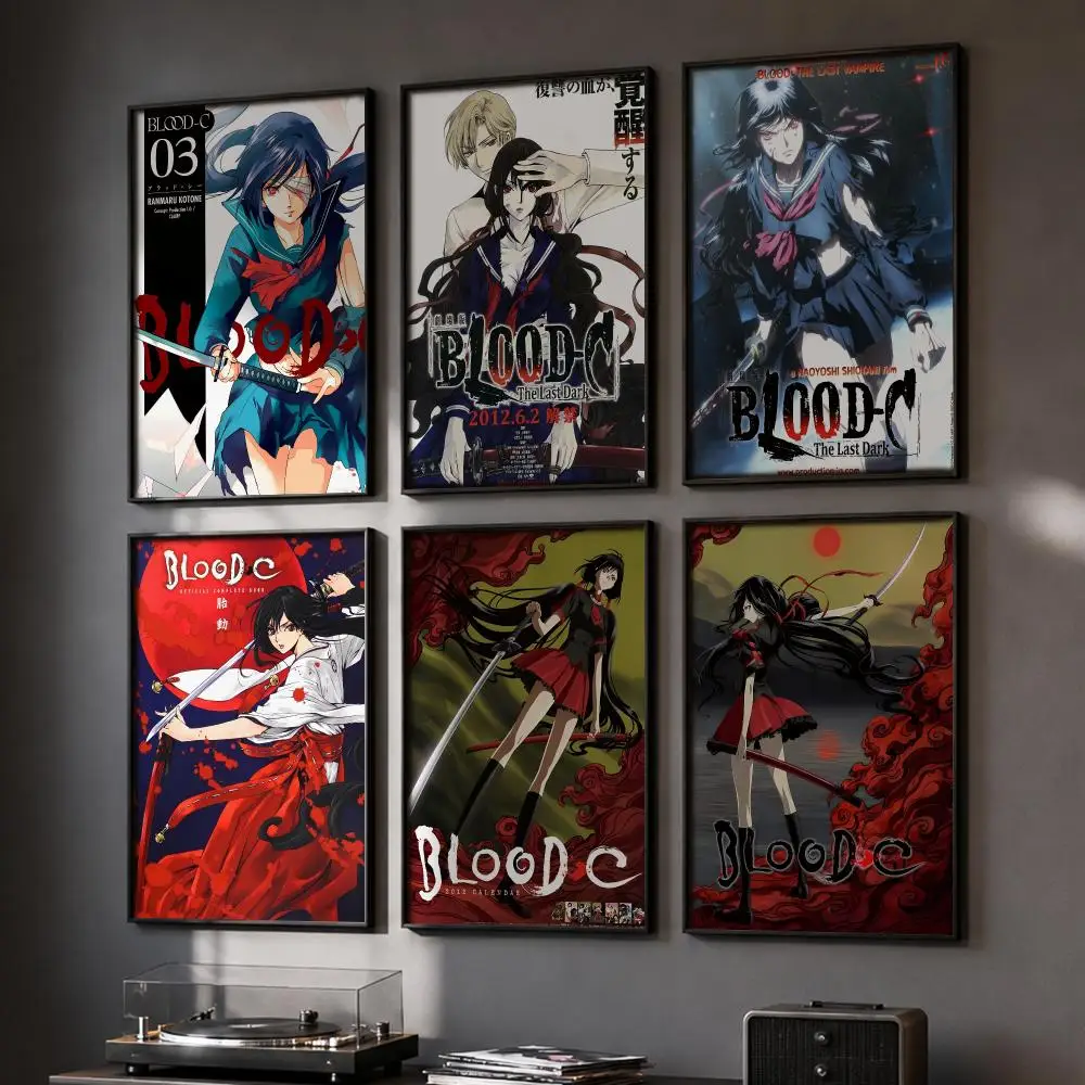 Anime Cool Girl B-Blood Poster HD Home Wall Stickers House Hallway Living Room Bedroom Bar Office Decor Art Prints