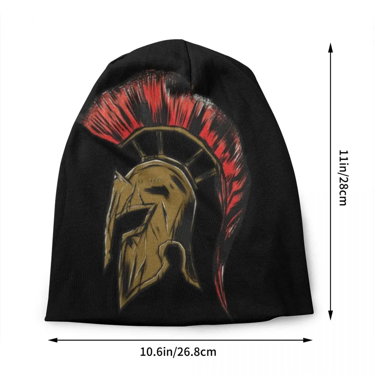 Greek Helm Sparta Spartan Design Bonnet Hats Fashion Knitted Hat For Men Women Warm Winter Skullies Beanies Caps