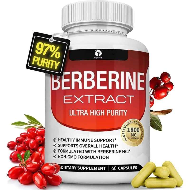 

Добавка 1800 мг - высококачественный экстракт бербертина сверхвысокой чистоты, поддерживает общественное здоровье, 60 капсул.