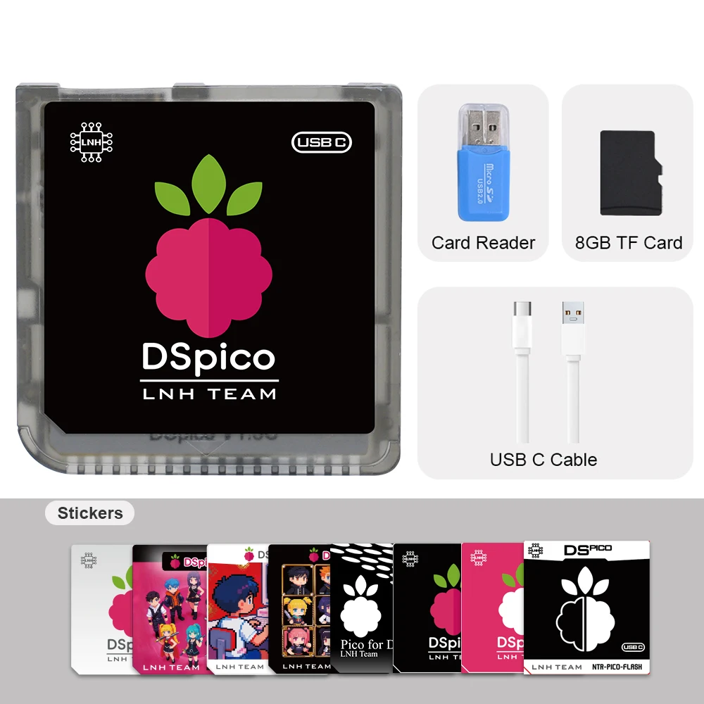 Chiscart DSpico USB C Wersja Karty do Gier dla Konsol NDS NDSL DSi 3DS — zdjęcie produktu 14