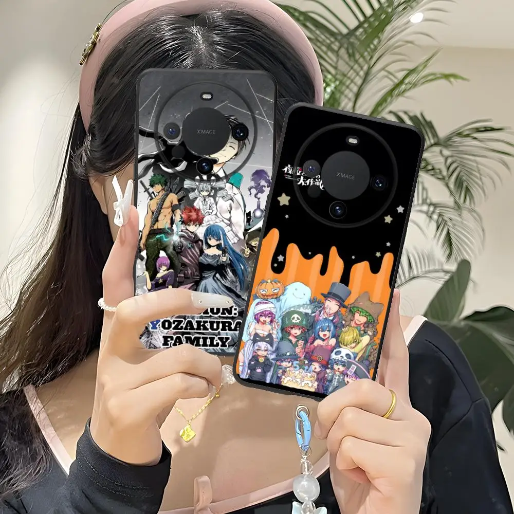 

Чехол для телефона Mission Yozakura Family для Huawei Mate 60 50 40 30 20 10 Pro Plus Lite E 5G, черный, красивые мобильные телефоны