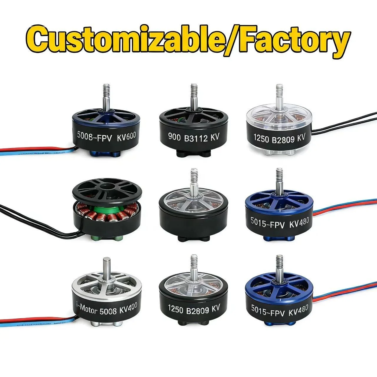 TYI 2306 Brushless Motor 1800KV for FPV Racing Drone for RC Plane Aircraft Metal Accessories ODM/OEM view 6