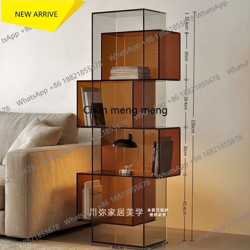 M178 Bookshelf integrated corner floor display rack against the wall storage locker living room rack