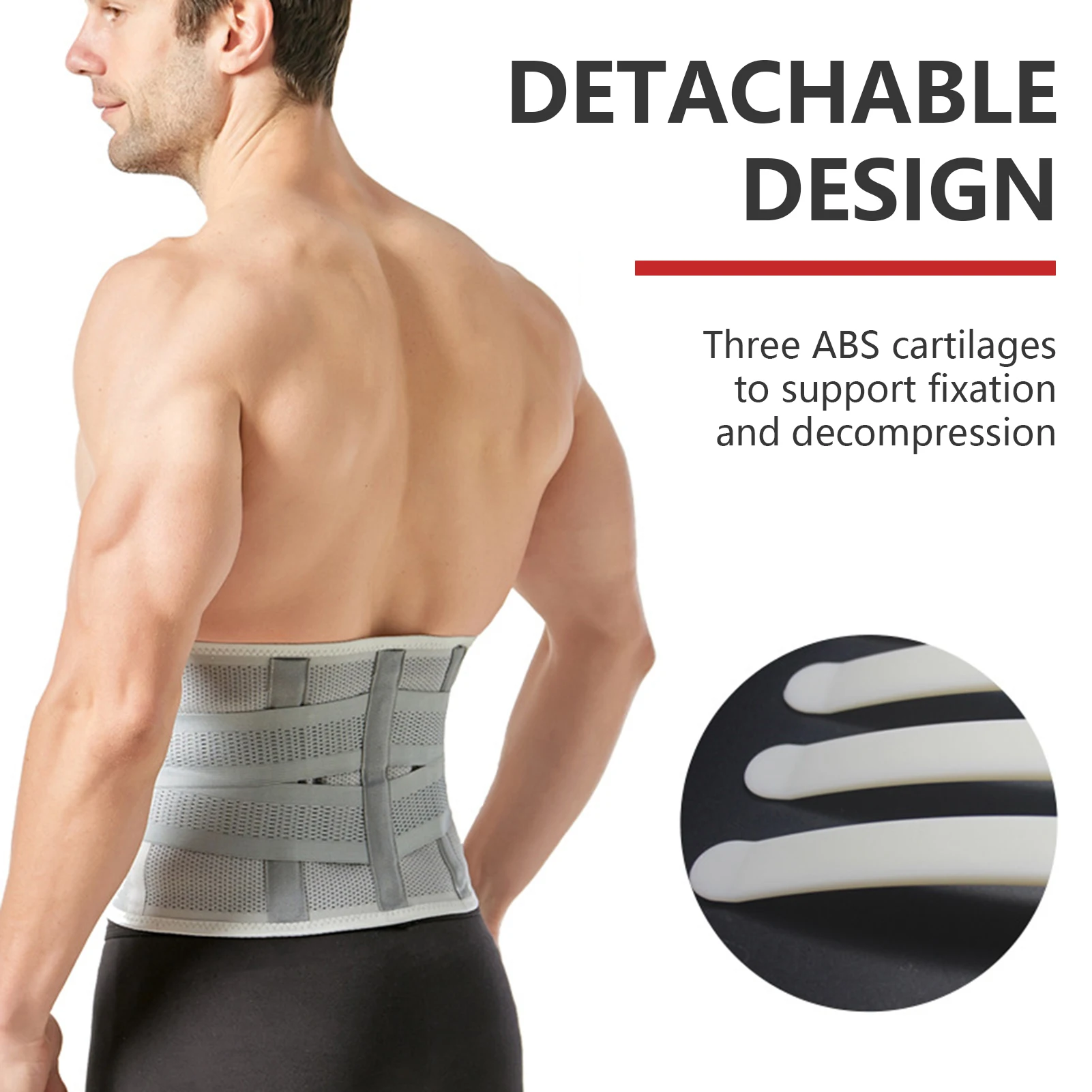 

Adjustable Posture Correction Braces Unisex Lumbar Support Wraps Breathable Waist Protector for Improved Circulation