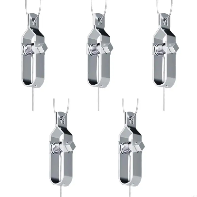 4X7B Set Of 5 Multipurpose Wire Clamps Designed For Efficient Tightening In Homes Gardens And Agricultural Framework