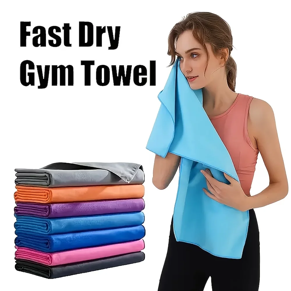 Microfiber Quick Dry Beach Towel Absorbent Non-Slip Compact for Travel Hiking Gym Yoga Sports Swimming Camping Multi-Size view 2