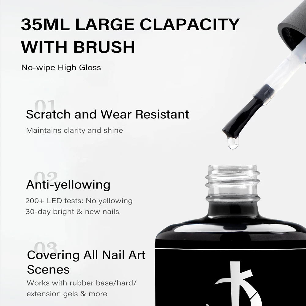 KODI JYJ Base Rubber Nails 35ml Nail Base Coat Gel voor verlenging Hoogglans Geen veeg Top Gel Nagellak Zelfnivellerende uv Gellac