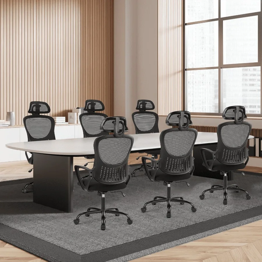

Ergonomic Office Chair for Standing Desk with Adjustable Height Computer Desk Chairs Black