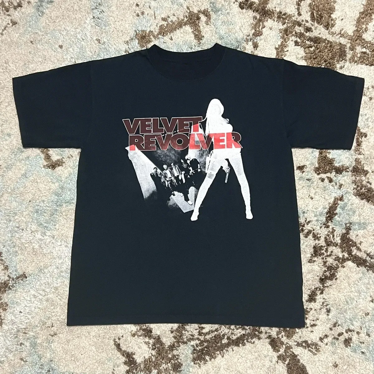 Vtg Velvet Revolver Music Band Heavy Cotton Black S 5Xl T Shirt Mm822