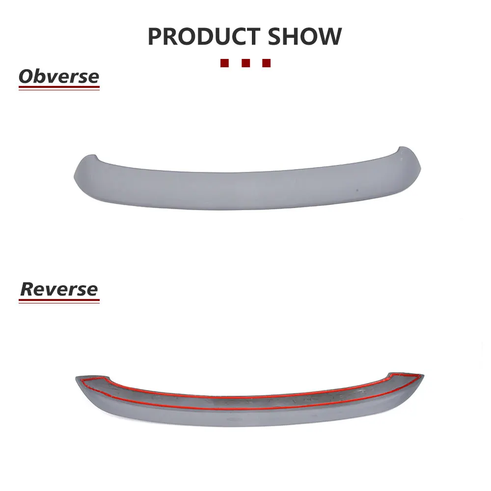 Rear Roof Spoiler for Volkswagen VW Golf 4 IV MK4 Standard R32 1998-2004 Rear Roof Wing Spoiler Car Styling PU Gray