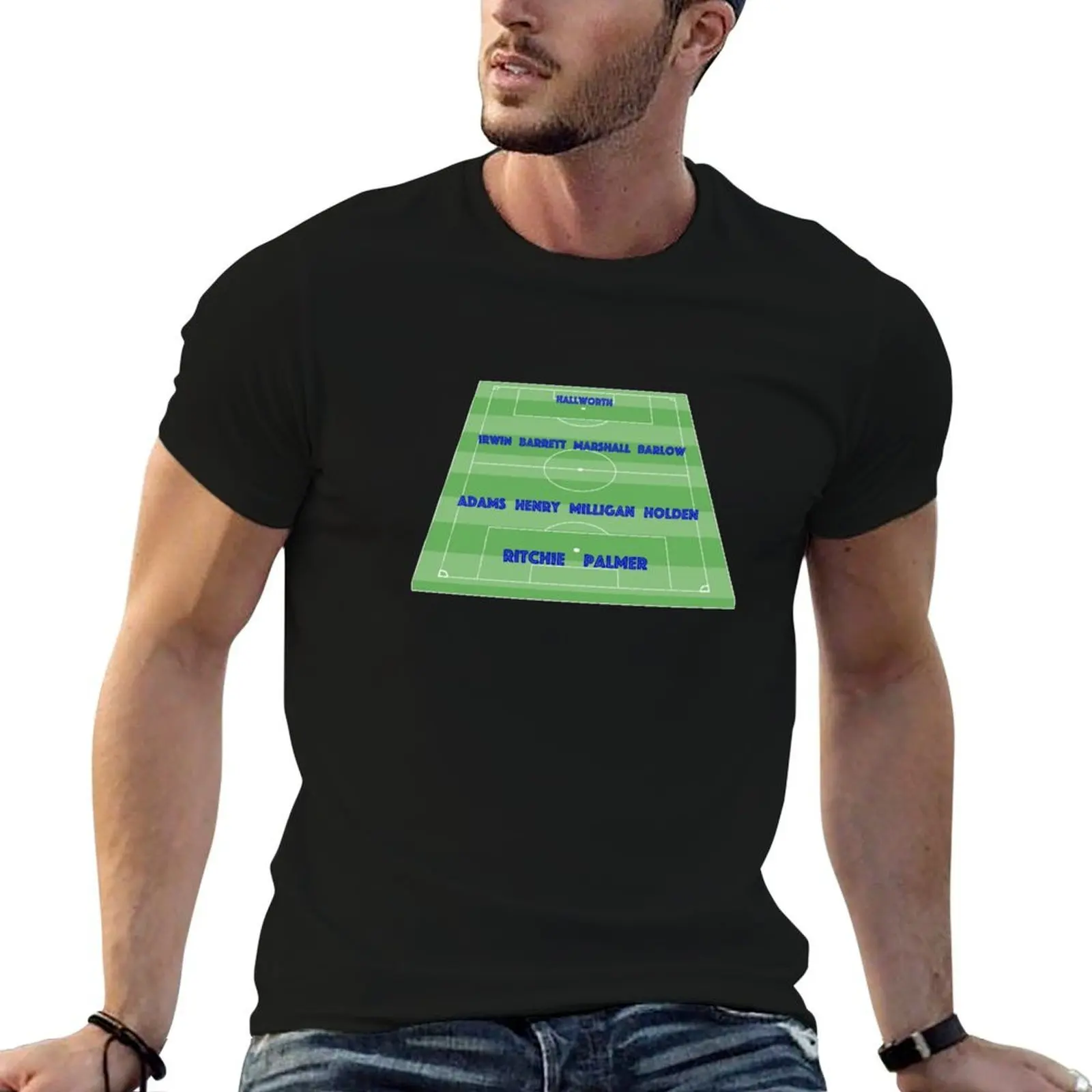 Oldham Athletic 1990 T-Shirt Casual Loose Short Sleeve Tee for Men